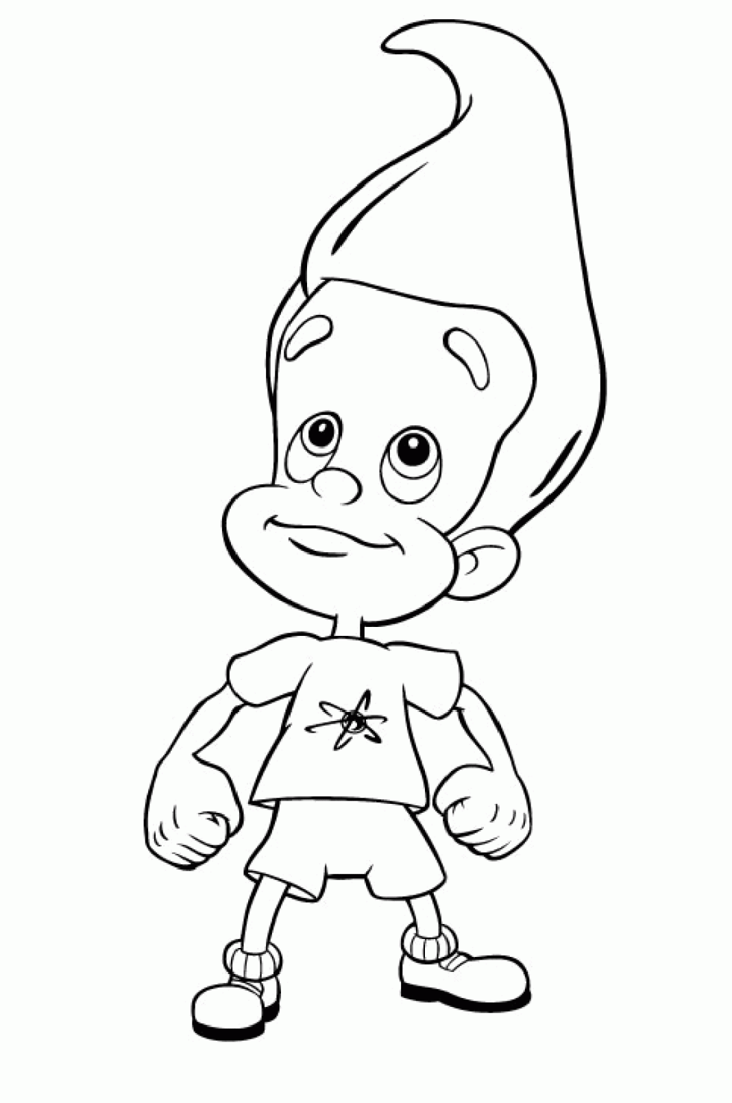 Desenho de Jimmy Neutron para imprimir e colorir