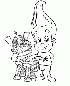 Páginas para colorir Jimmy Neutron, imprimíveis gratuitamente