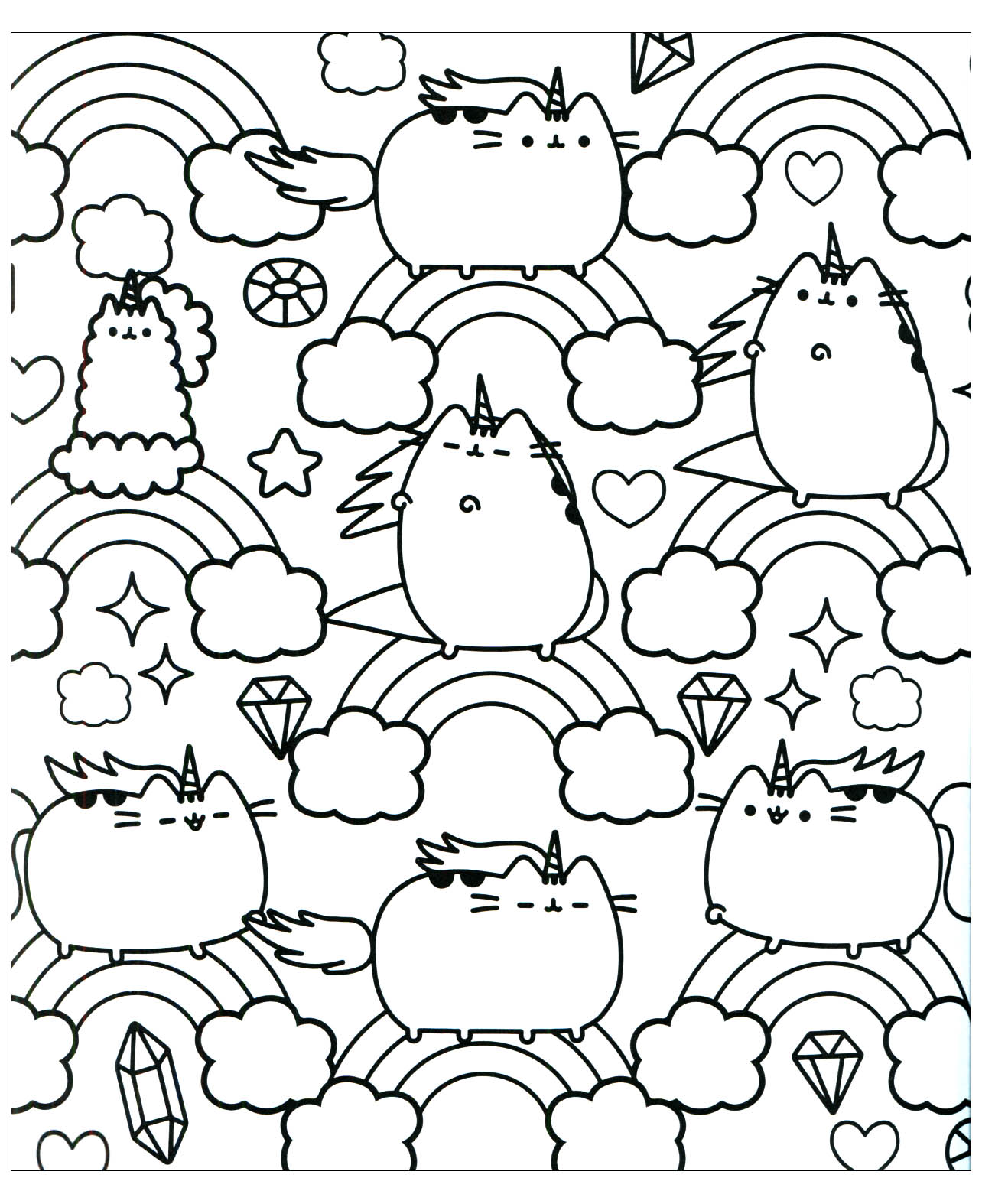 Desenho Para Colorir Kawaii - Centenas de Imagens Para Pintar