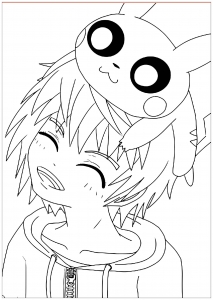 Simple Dibujos para colorear gratis de kawaii para descargar