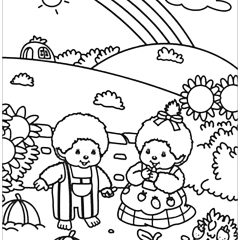 Páginas de Kiki 1 para colorir e imprimir para crianças