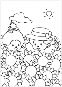Páginas para colorir Kiki para crianças