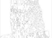 Desenhos de Klimt para colorir