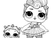 Páginas de Bonecas LOL para colorir e imprimir para crianças