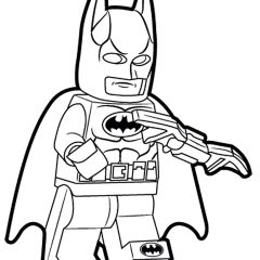 Páginas de Lego Batman para colorir e imprimir para crianças