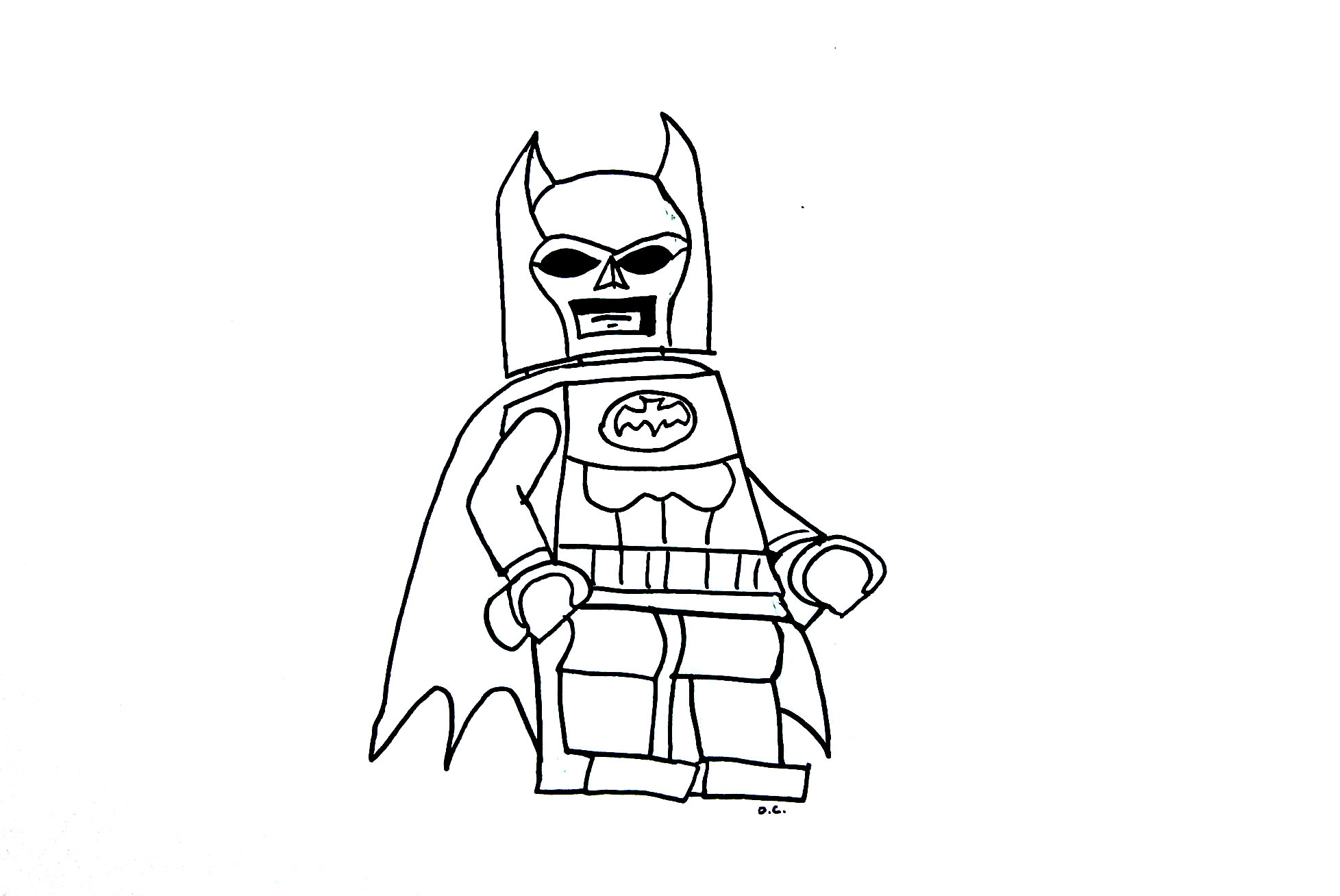 Lego Batman colorindo páginas