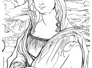 Páginas de Leonardo Da Vinci para colorir e imprimir para crianças