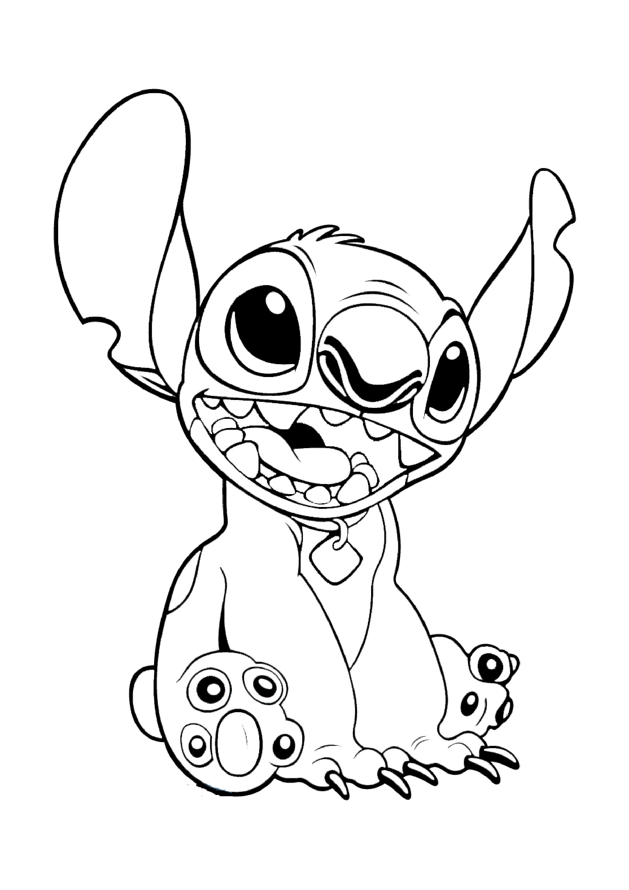 Magnifique coloriage Lilo e Stich