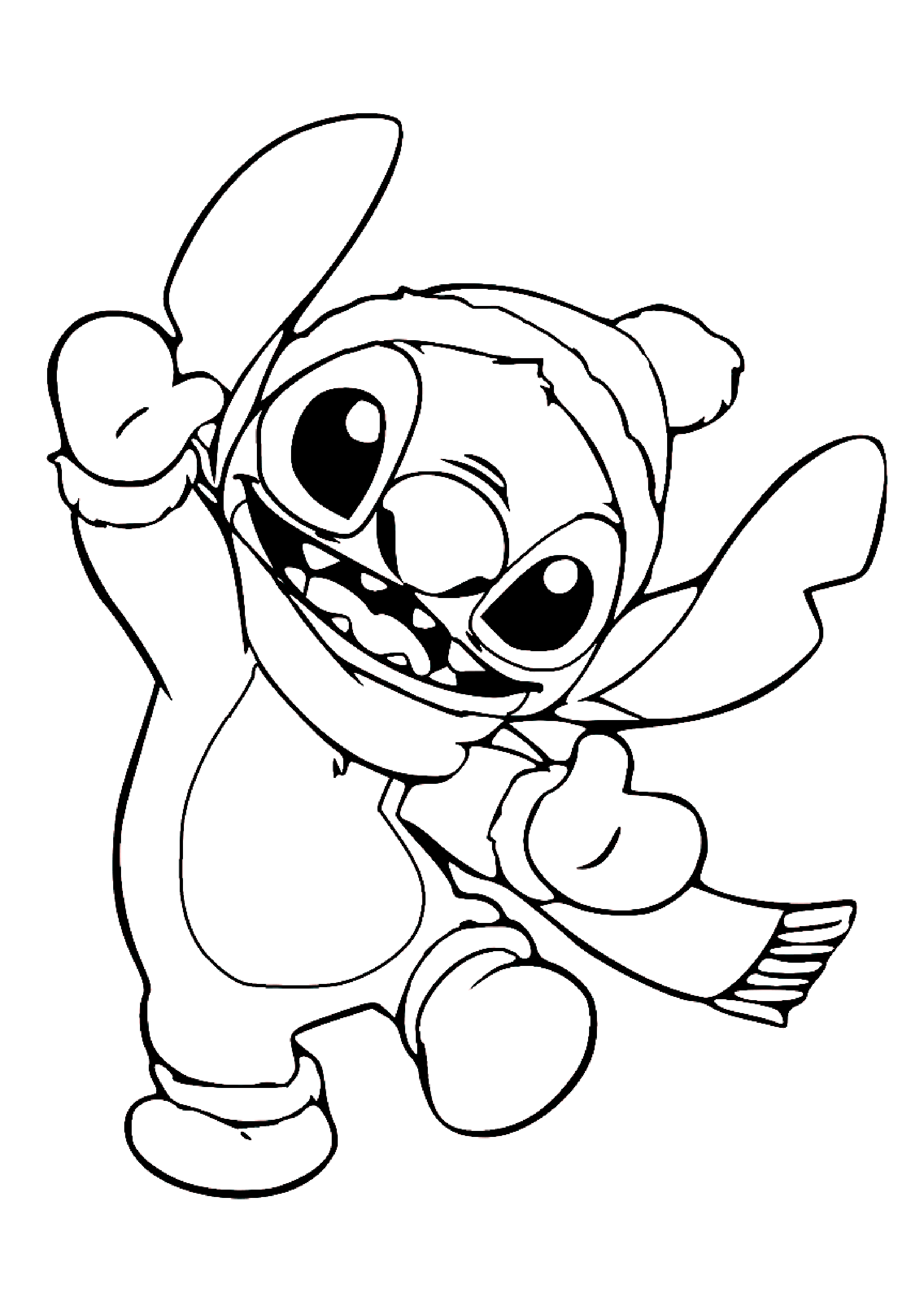 Desenho de Lilo e Stich para imprimir e colorir