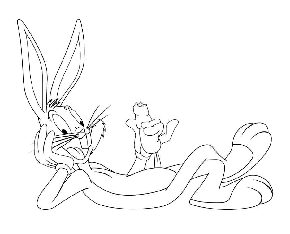 Coloração de Bugs Bunny