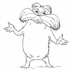 Páginas de Lorax para colorir e imprimir para crianças
