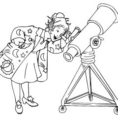 Páginas de Magic School Bus para colorir e imprimir para crianças