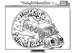 Página de Magic School Bus para colorir e imprimir para crianças : O famoso autocarro mágico