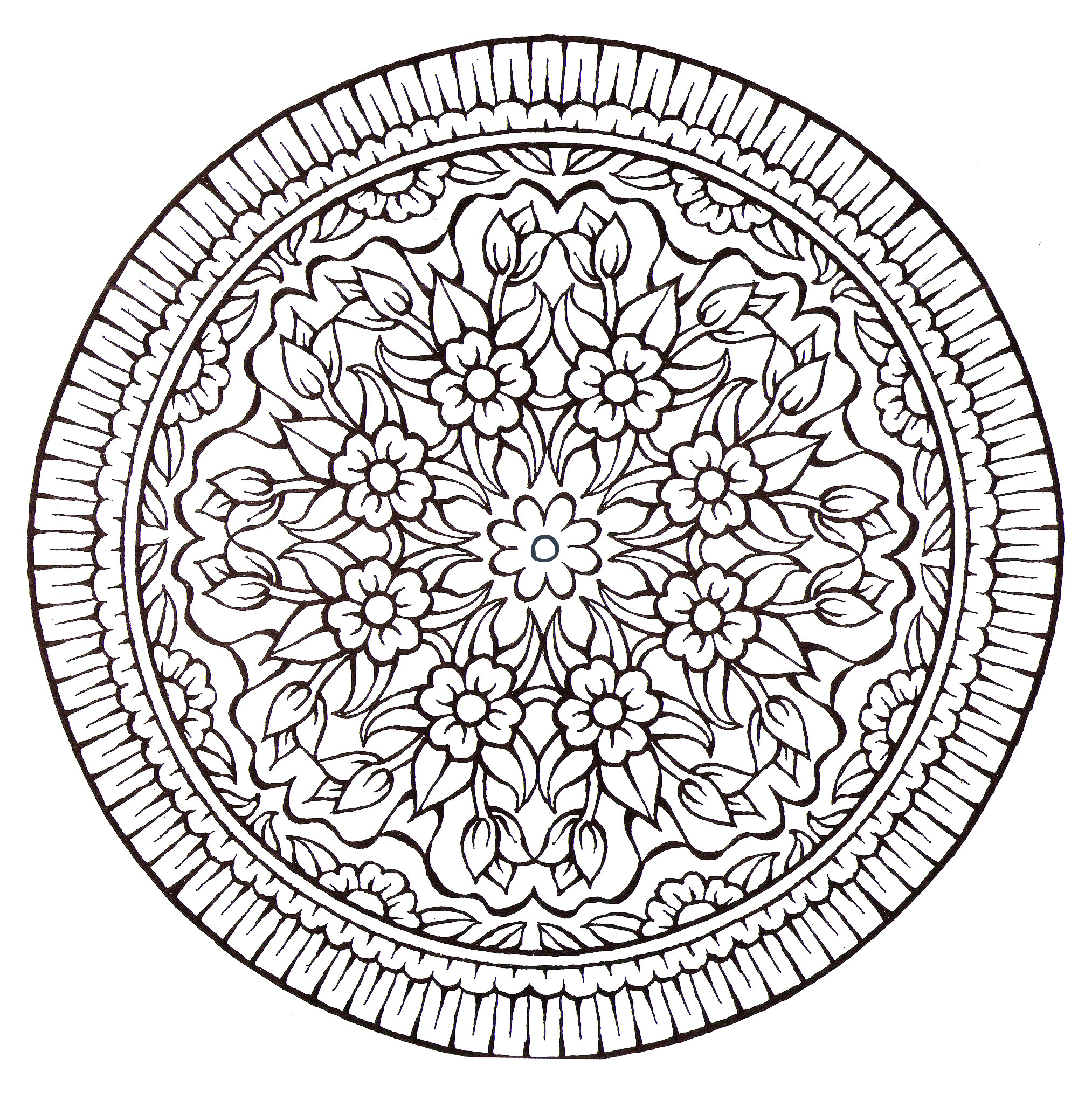 Desenhos incríveis grátis para colorir de Mandalas para baixar