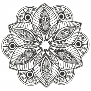 Mandala flor original por markovka