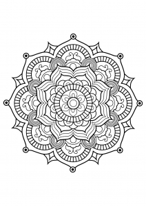 Página de para colorir e imprimir para crianças : Mandala-complexo-livro-livro-8