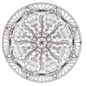 Desenhos para colorir para crianças gratuitos de mandalas