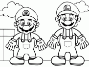 Desenhos de Mário Bros para colorir