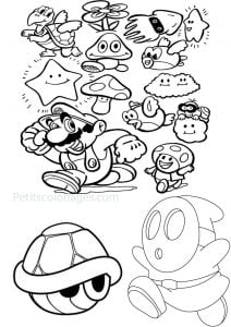 Coloriages mario bros 1