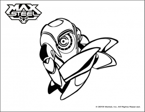 Páginas de coloração grátis Max Steel