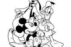Páginas de Mickey e seus amigos para colorir e imprimir para crianças