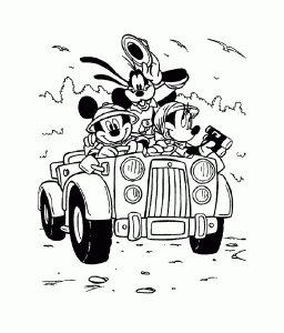 Desenhos para colorir de mickey e seus amigos para crianças