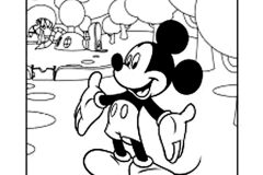 Páginas de Mickey para colorir e imprimir para crianças