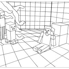 Páginas de Minecraft para colorir e imprimir para crianças