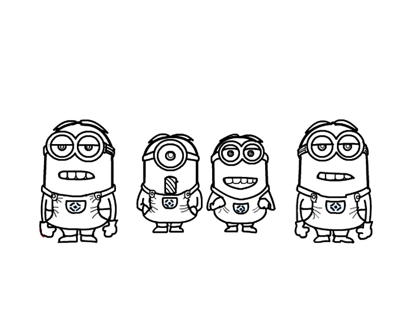 Desenhos dos Minions para Colorir e Imprimir