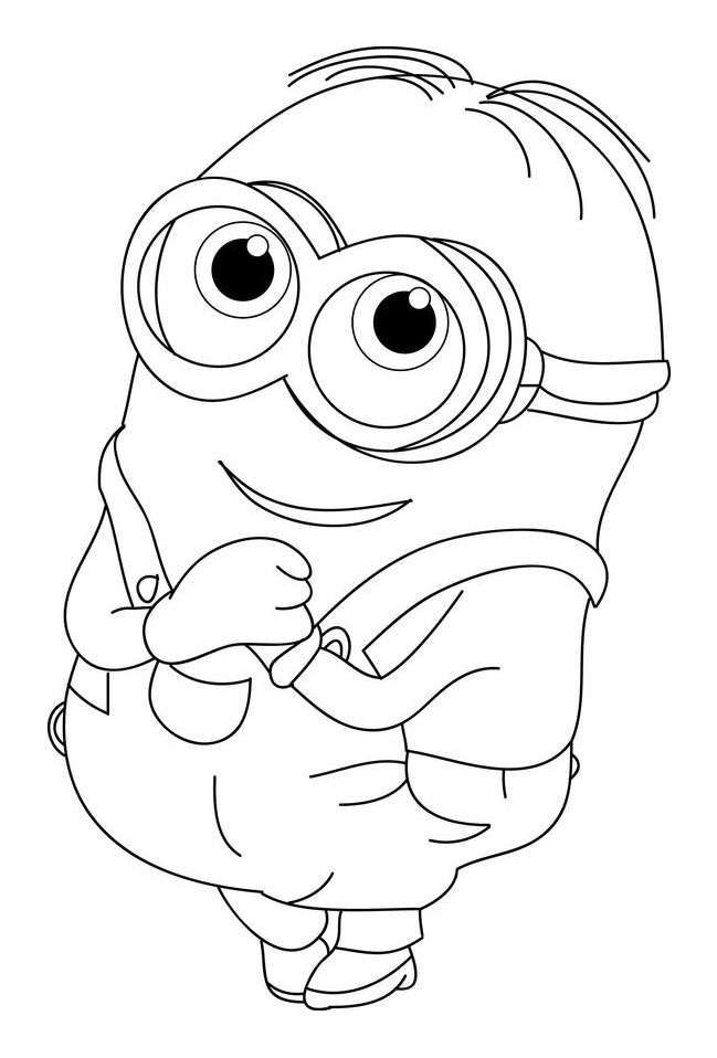 Desenho do minions, como desenhar e colorir 