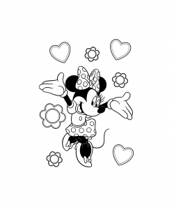 Minnie muito feliz