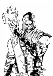 Mortal Kombat : Desenhos para colorir de mortal-kombat para baixar