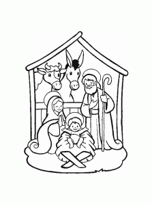 Decorar a árvore de Natal (Página para colorir para crianças)