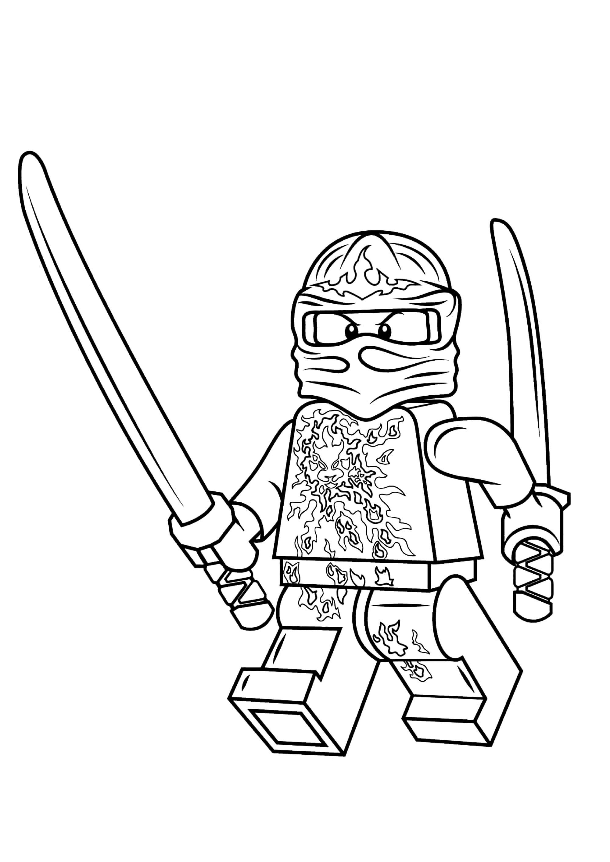 Desenho e Imagem Ninjago Ninja para Colorir e Imprimir Grátis para Adultos  e Crianças 