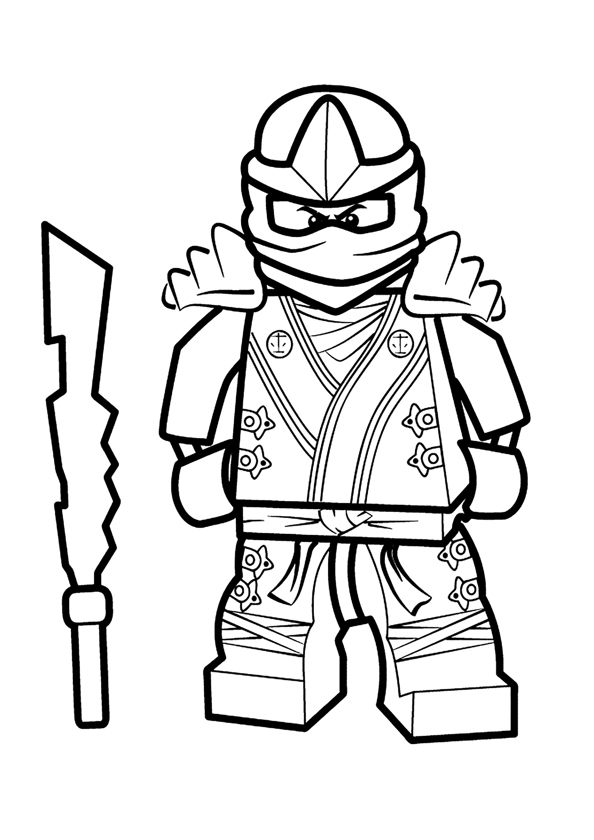 Coloriage gratuit Lego Ninjago à imprimer