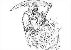 O Ceifador : Desenhos para colorir de o-ceifador para crianças