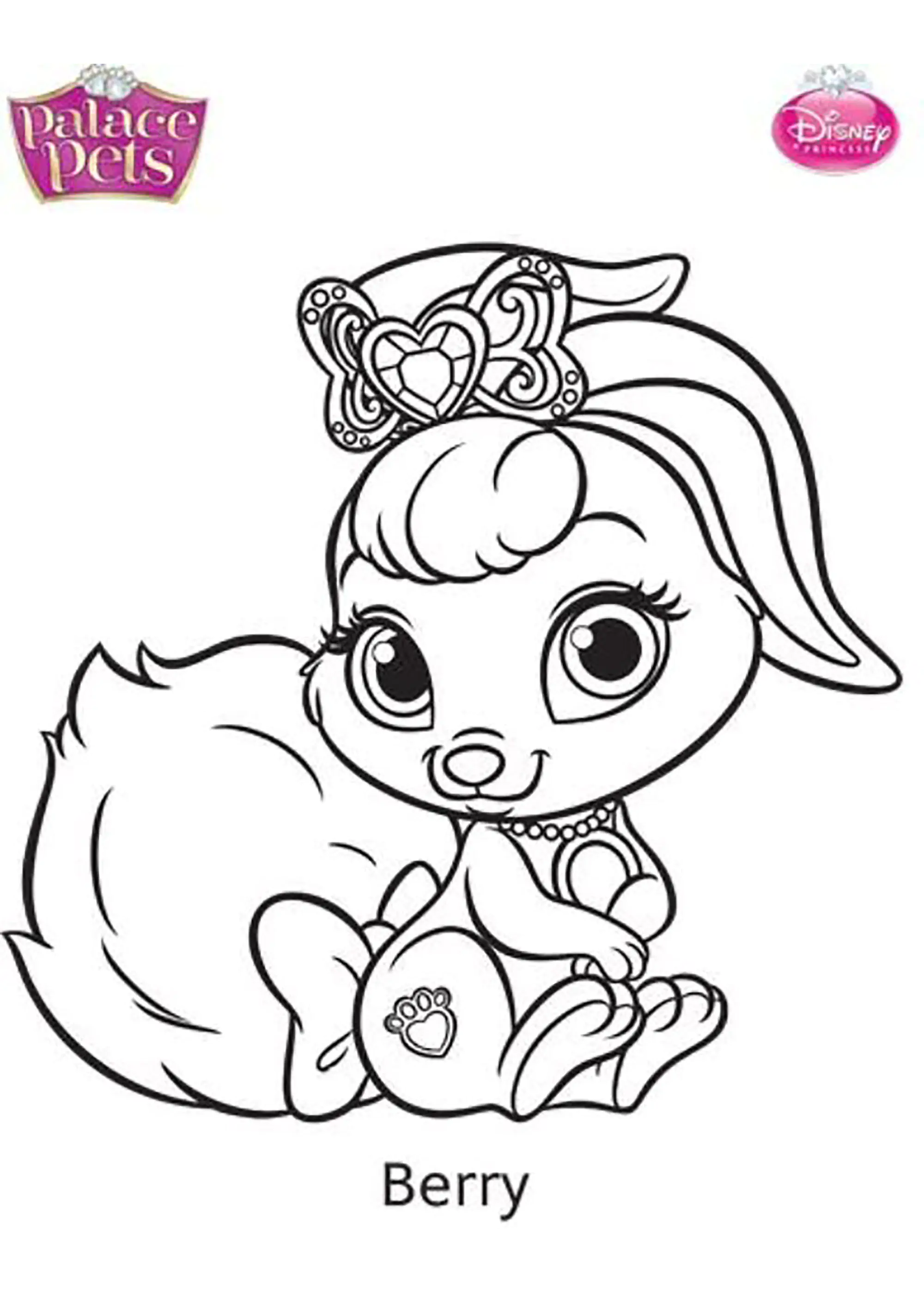 Baga (Página de Palace Pets para colorir e imprimir para crianças)