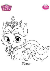 Página de Palace Pets para colorir e imprimir para crianças : Vermelho
