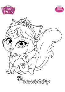Página de Palace Pets para colorir e imprimir para crianças : Plumdrop