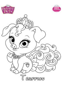 Página de Palace Pets para colorir e imprimir para crianças : Trufas