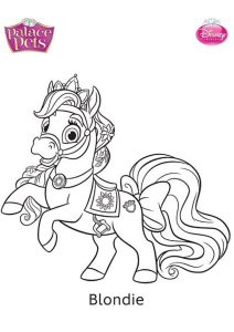Página de Palace Pets para colorir e imprimir para crianças : Loira
