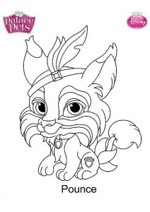 Página de Palace Pets para colorir e imprimir para crianças : Saltar