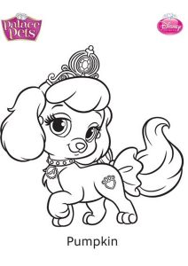 Página de Palace Pets para colorir e imprimir para crianças : Abóbora