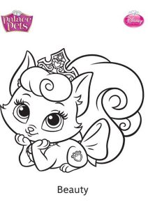 Página de Palace Pets para colorir e imprimir para crianças : Beleza