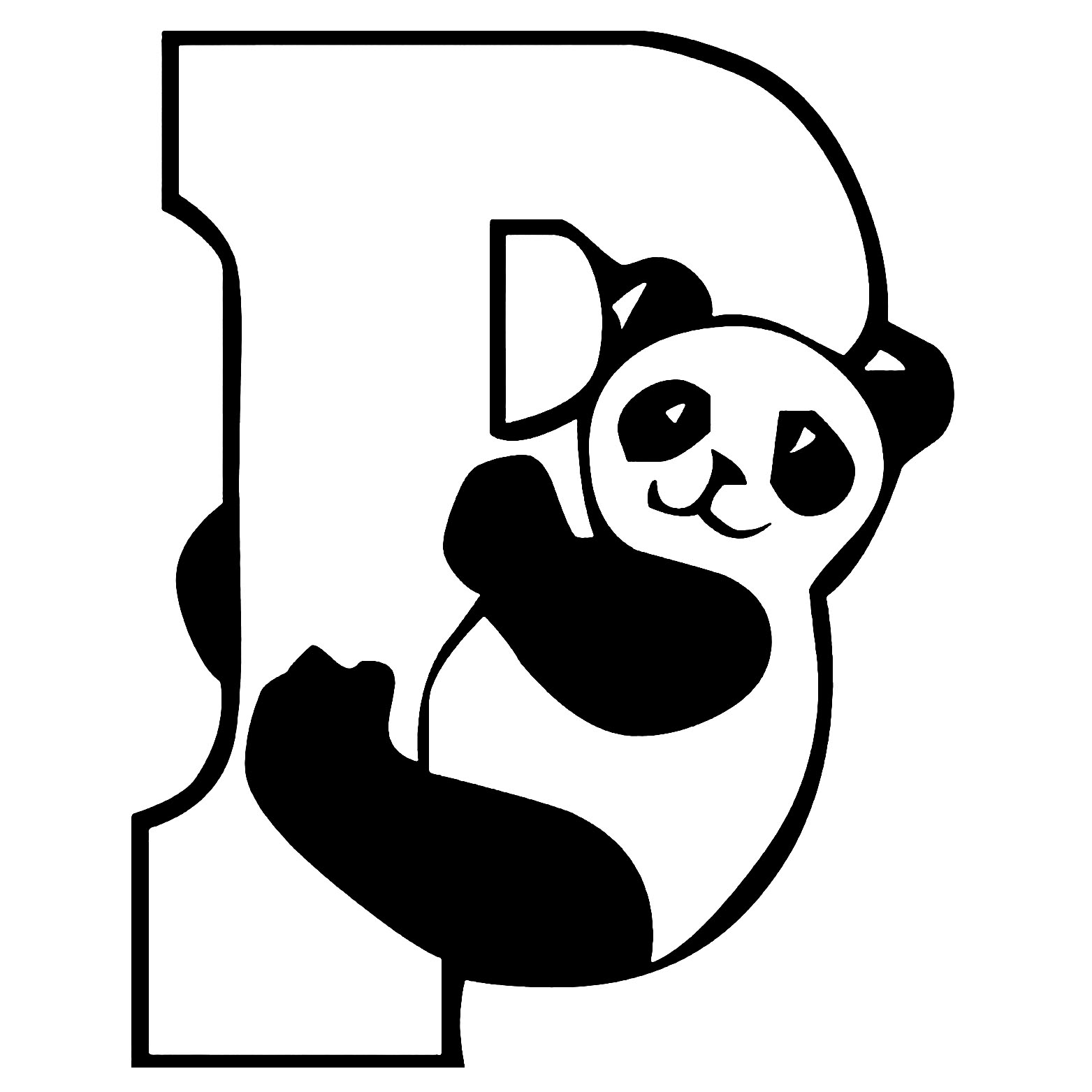 desenho panda facil