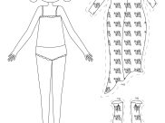 Páginas de Paper Dolls para colorir e imprimir para crianças