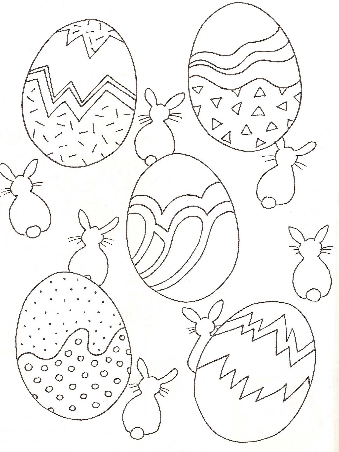Outro belo desenho de ovos de Páscoa