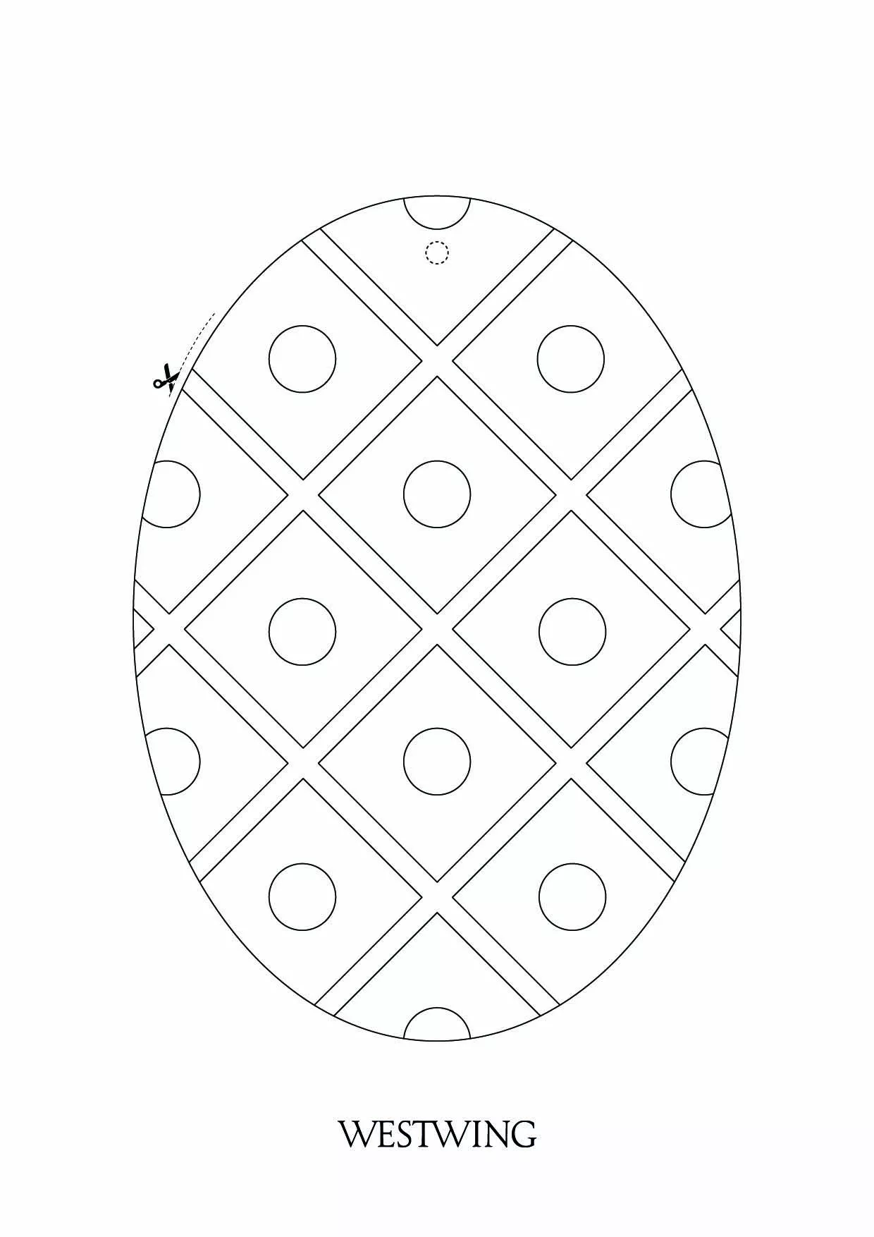 Imagem da Páscoa para descarregar e colorir