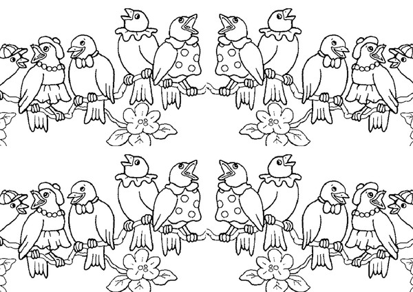 Dibujos para colorear de Pássaros para descargar