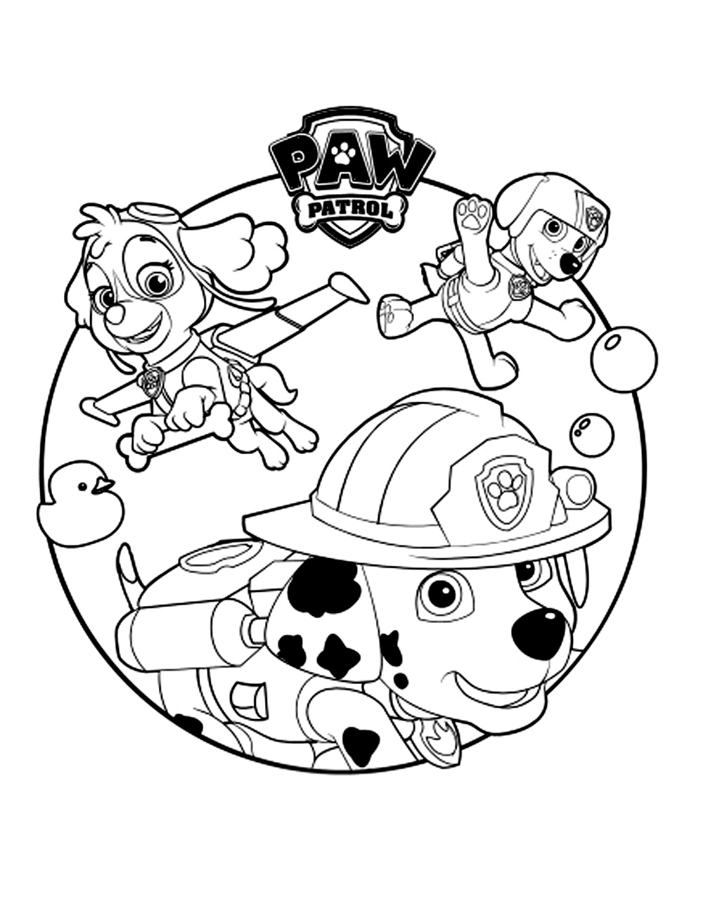Desenhos para colorir da Patrulha Canina para descarregar - PAW Patrol -  Just Color Crianças : Páginas para colorir para crianças